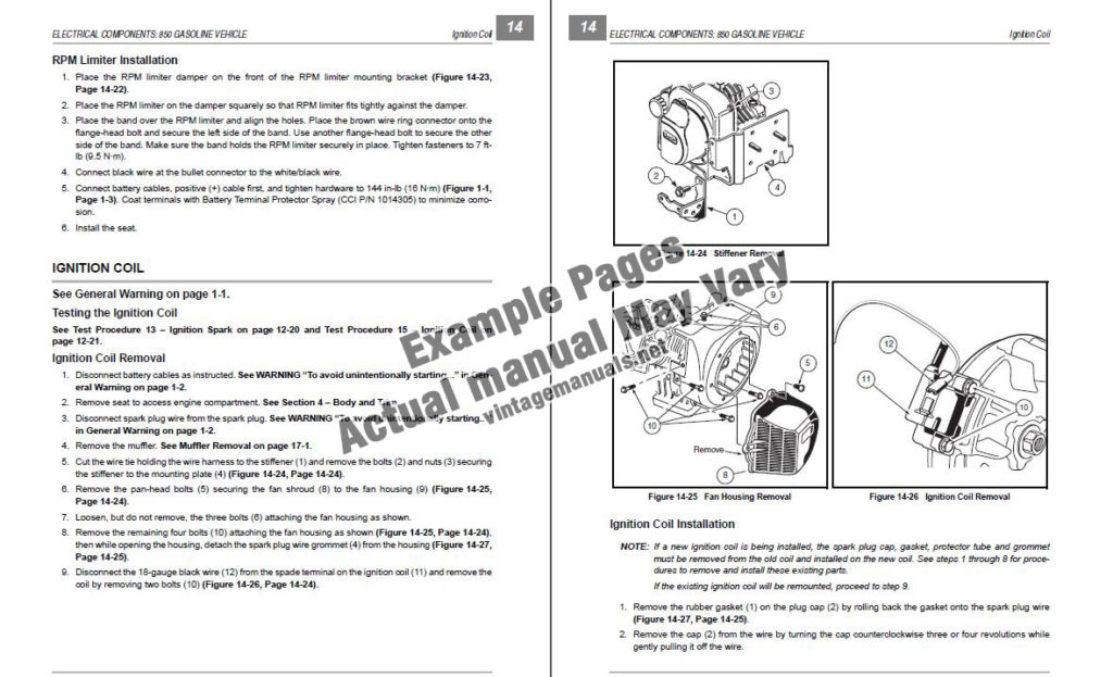 Club Car Service Manual Example Pages PDF