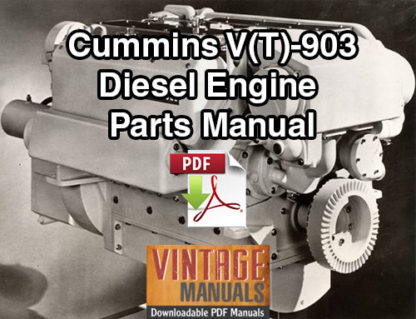Cummins V903, VT903 Diesel Engine