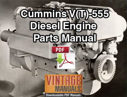 Cummins V555, VT555 Diesel Engine