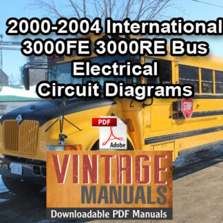 3000FE 3000RE School Bus Electrical Diagrams